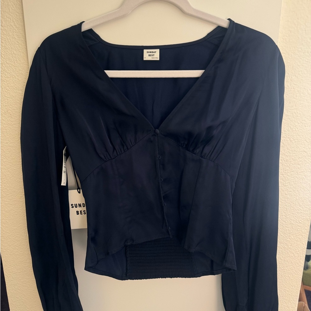 Sunday Best NWT Indigo Women's Top